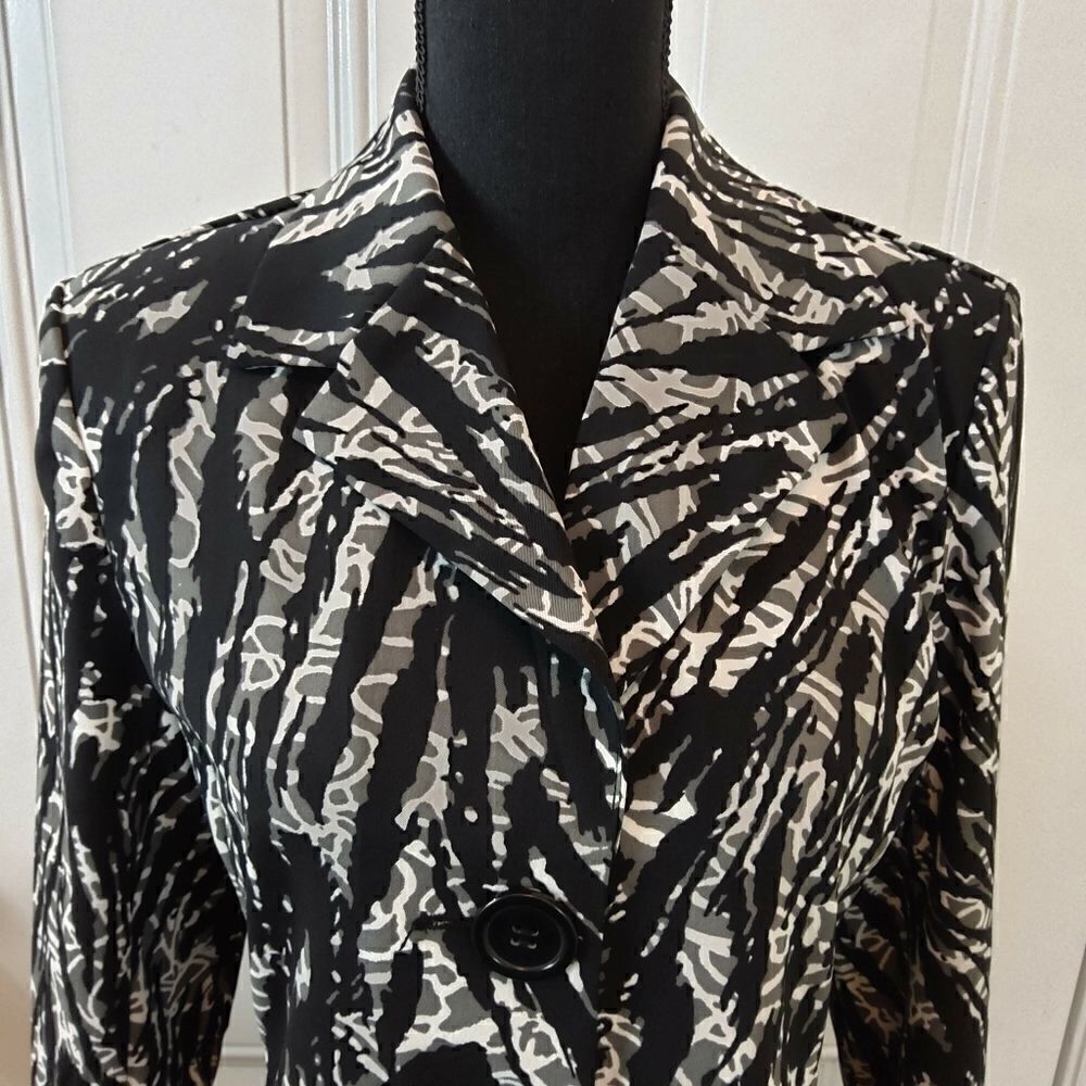 Brandon Thomas black zebra 3 button jacket - Picture 2 of 13